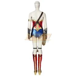 WW 1984 Diana Prince Classic Red Suit Promotion Edition -Simcosplay Outlet Store wonder woman costume ww 1984 diana prince classic red suit promotion edition 2