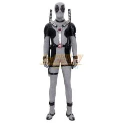 X-Force Deadpool Cosplay Costume White Deadpool Leather Cosplay Suit Top Level -Simcosplay Outlet Store x force deadpool cosplay costume 2