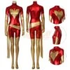 X-Men Dark Phoenix Jean Grey Gold And Red Cosplay Suit