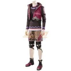 Xenoblade Shulk Cosplay Costume Xenoblade Chronicles Shulk Red Leather Cosplay Suit -Simcosplay Outlet Store xenoblade shulk cosplay costume 3