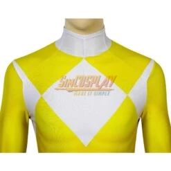Yellow Ranger Cosplay Suit Power Rangers Yellow HQ Printed Spandex Costume -Simcosplay Outlet Store yellow ranger cosplay suit 10