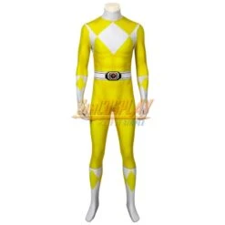 Yellow Ranger Cosplay Suit Power Rangers Yellow HQ Printed Spandex Costume -Simcosplay Outlet Store yellow ranger cosplay suit 3