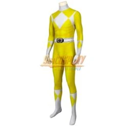 Yellow Ranger Cosplay Suit Power Rangers Yellow HQ Printed Spandex Costume -Simcosplay Outlet Store yellow ranger cosplay suit 4